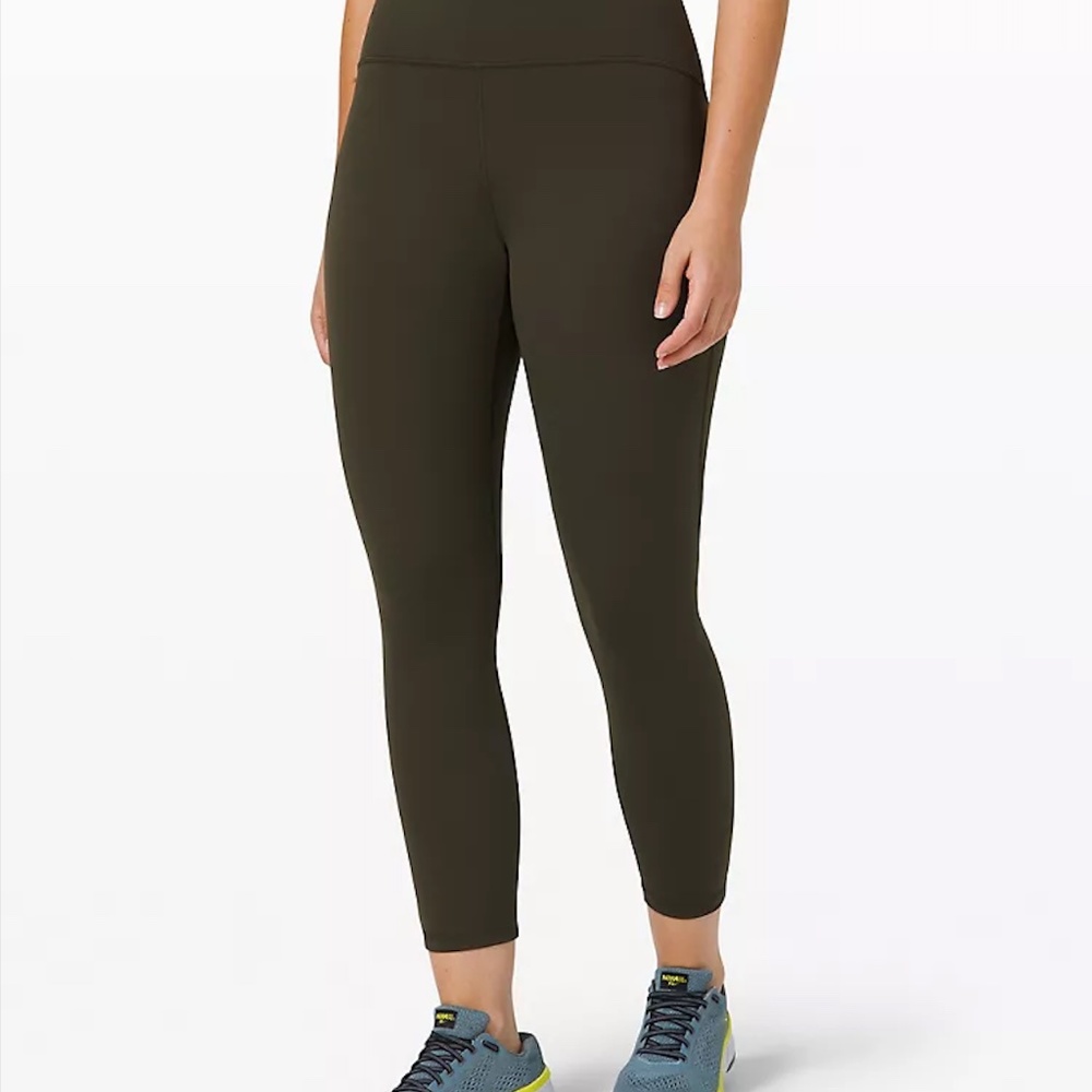 Lululemon Train Times High-Rise Pant 25 Dark Olive, size: 4